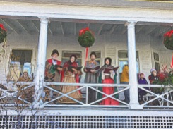 Londontown Carolers on Porch of Red Lion Inn